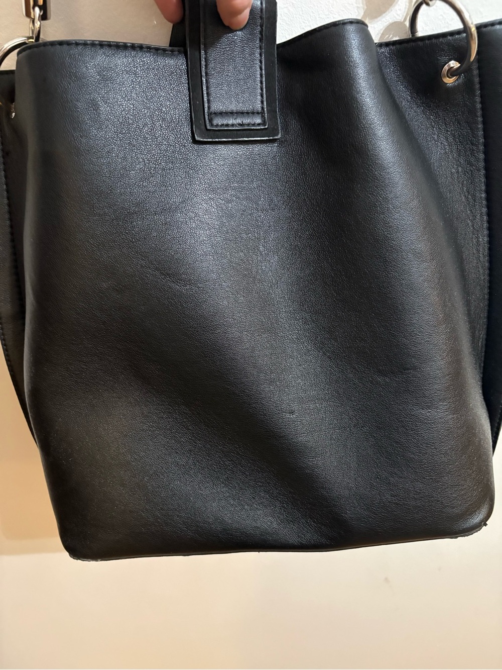 Topshop Black Women's Bucket Shoulder Bag - Picture 7 of 10